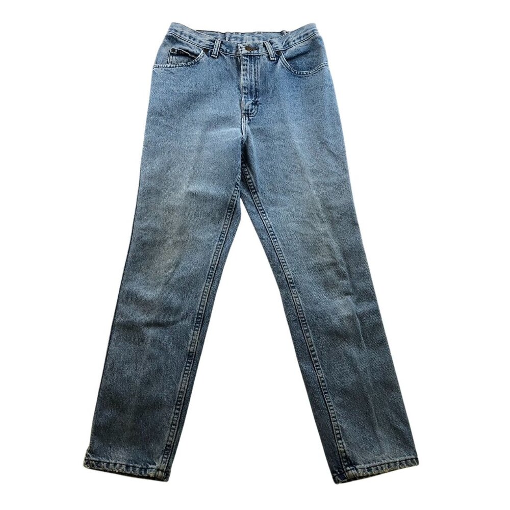 Vintage Lee Mens Jeans 29x28 Measured Straight Leg Blue Denim Classic Casual